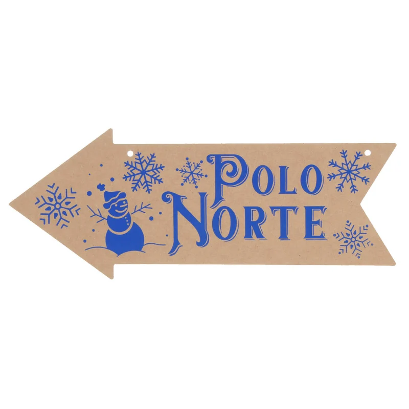 Art.10112 Flecha Frase Navidad 12x30cm 1pz