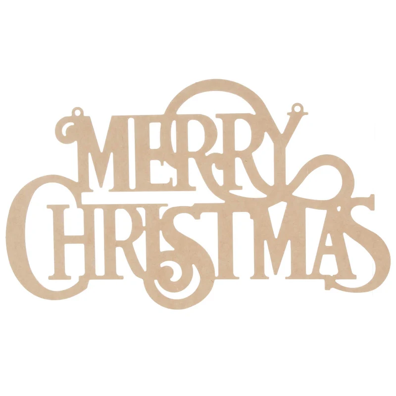 Art.10102 Letrero Feliz Navidad 25x50cm 1pz