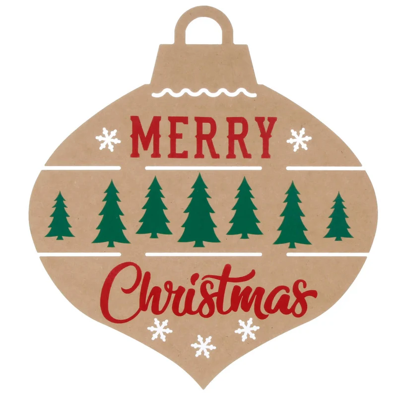 Art.10078 Esfera Merry Christmas Estampado 40cm 1pz
