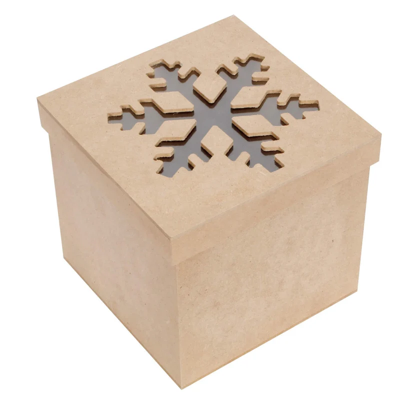 Art.10050 Caja Navidad Cuadrada 13.5x14.5x14.5cm 1pz