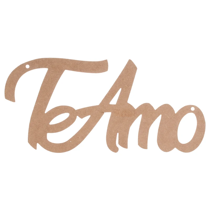 Art.11038 Letrero MDF Mega Te Amo 33x70cm 1pz