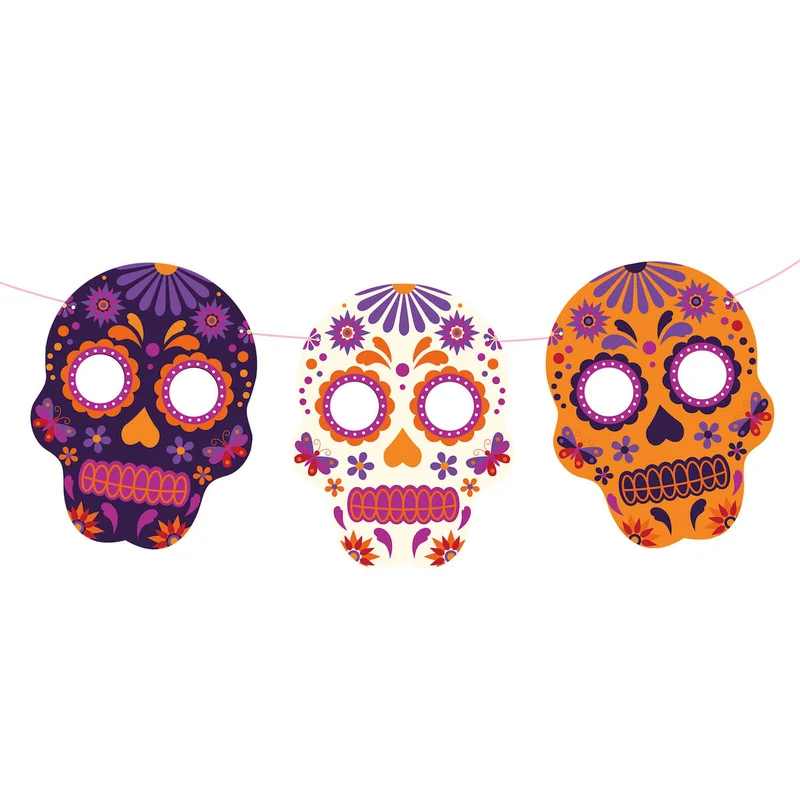 Art.11005 Banderines Calaveras 12pz