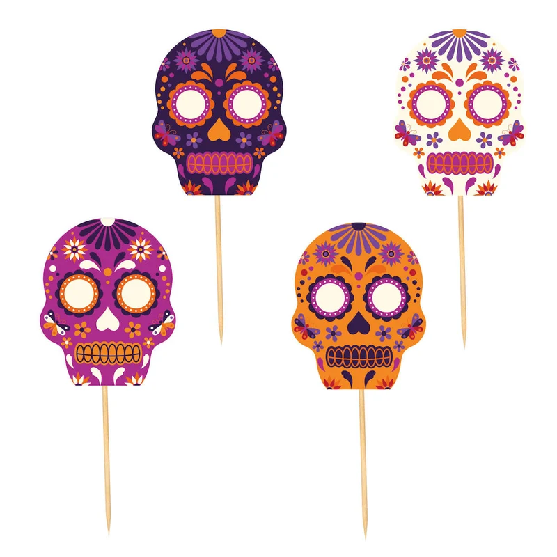 Art.11004 Pick Chico Calavera 12x4cm 8pz