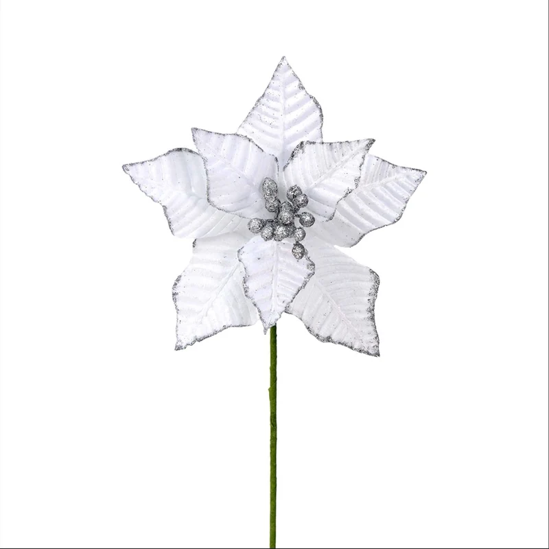 Art.6396 Vara Flor Nochebuena Fina 52cm 1pz