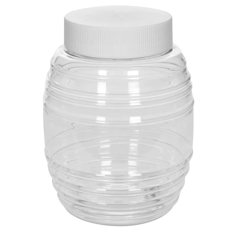 Art.11000 Bote Barril Con Tapa (Aprox 500ml) 12.5x9.5cm 1pz
