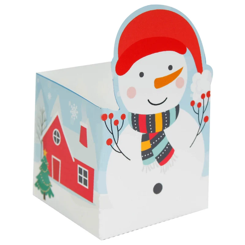 Art.10971 Caja Muñeco De Nieve 8x5x5cm 4pz