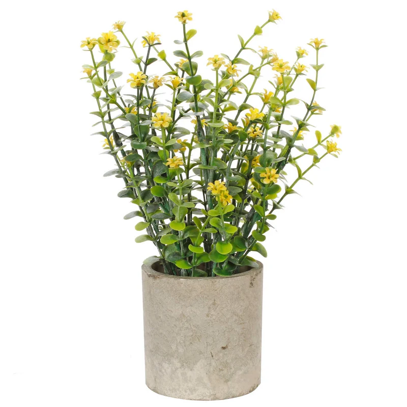 Art.10581 Planta Con Flor Base Fina 25cm 1pz