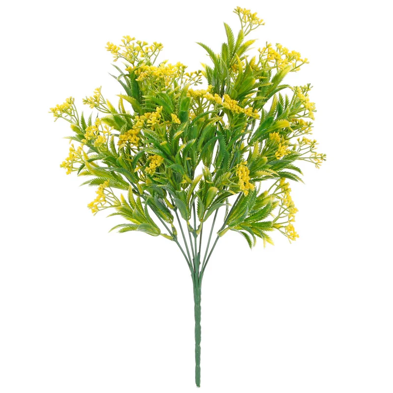 Art.10477 Ramo Follaje Con Flores x7 30cm 1pz