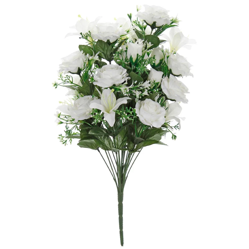 Art.10473 Ramo Grande Rosas y Lilis x24 54cm 1pz