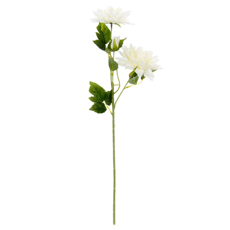 Art.5757 Flor Fina Crisantemo 2 Flores 1 Botón 58cm 1pz