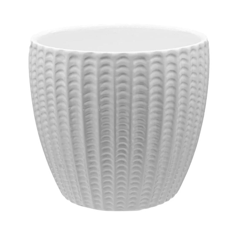 Art.10529 Base Fina Cerámica Blanca 12.5x13.5x9.2cm 1pz
