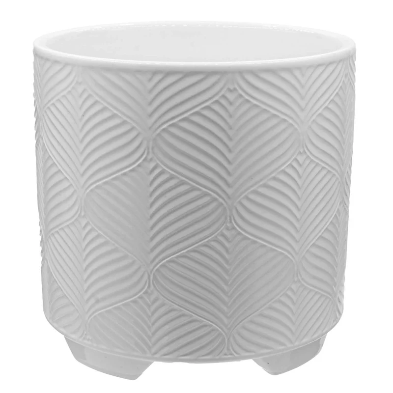 Art.10498 Base Fina Cerámica Blanca 14.5x15x15cm 1pz