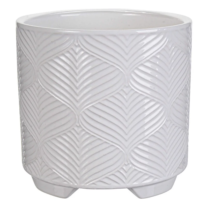 Art.10492 Base Fina Cerámica Blanca 11.2x12x12cm 1pz