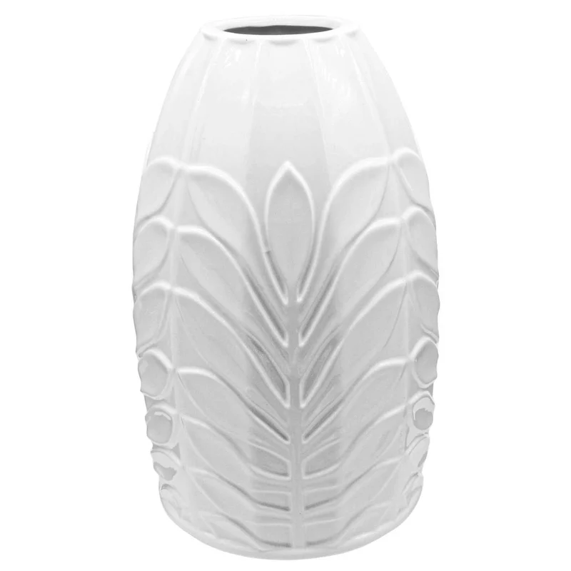 Art.10489 Base Fina Cerámica Blanca 22.5x12.5cm 1pz