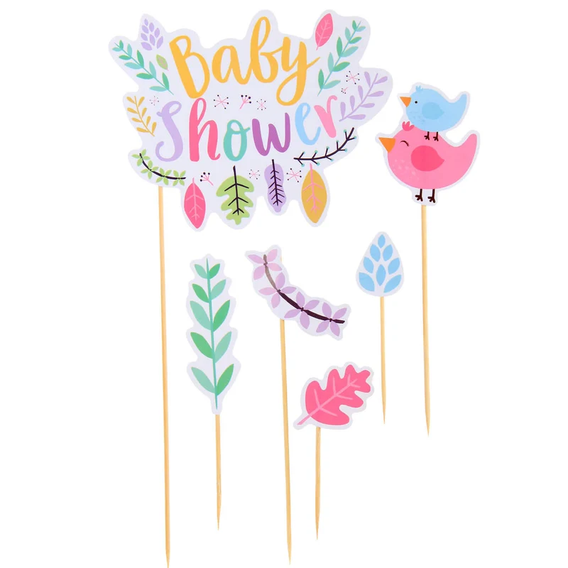 Art.10398 Adorno Pick Baby Shower Multi 6pz