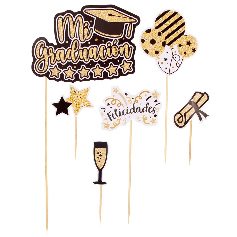 Art.10393 Adorno Pick Mi Graduación 6pz
