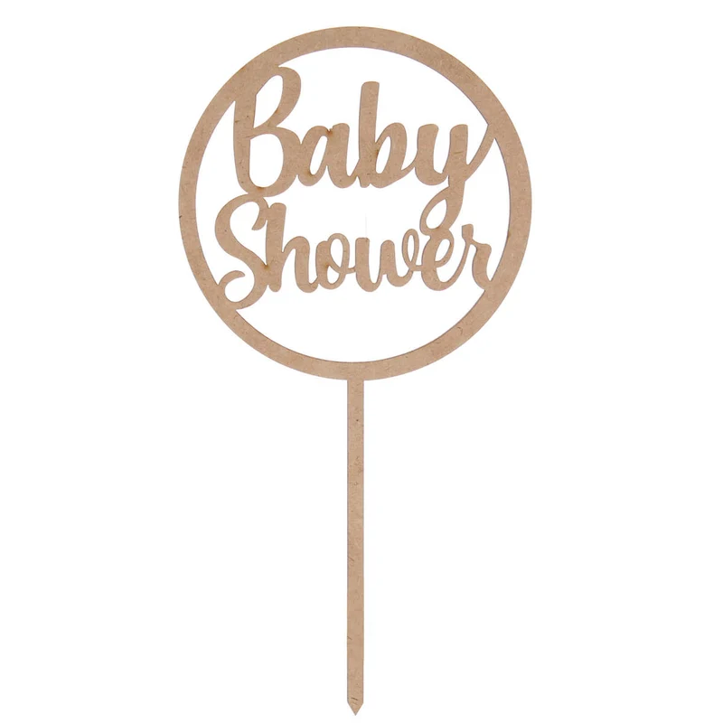 Art.10079 Pick Círculo Baby Shower 23.5x12cm 1pz