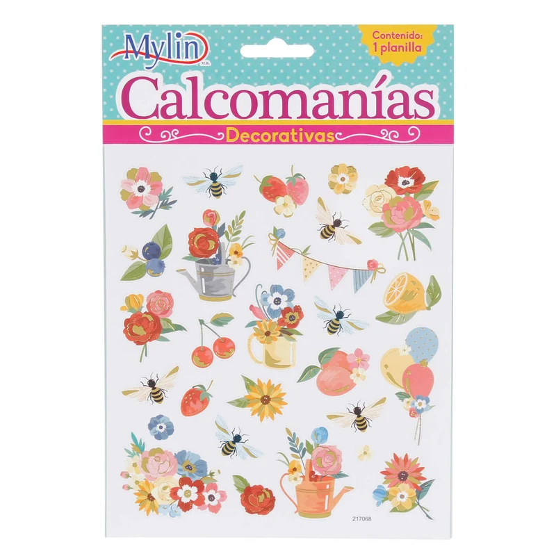 Art.5538 Calcomanías Varios 17x15cm 1 Planilla (aprox 25pz)