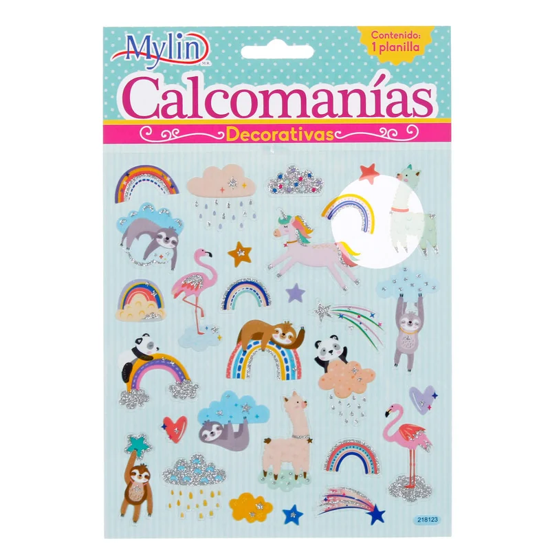 Art.5530 Calcomanías Varios 16.5x15cm 1 Planilla (aprox 20pz)