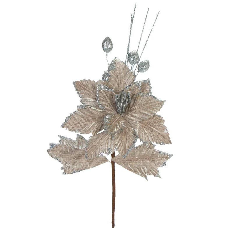 Art.7938 Flor Nochebuena Fina 36cm 1pz