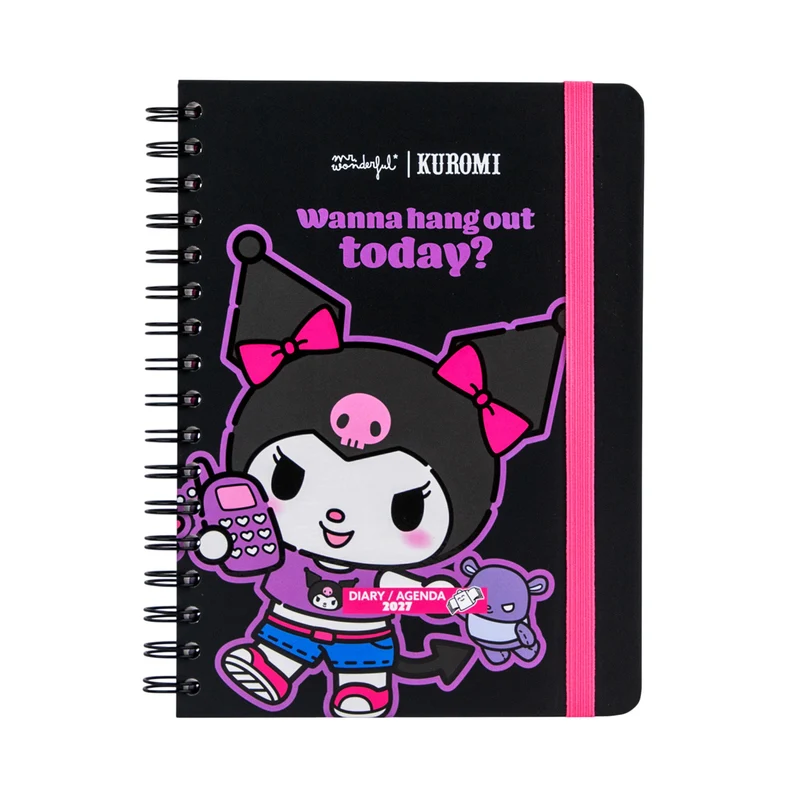 Agenda semanal 2027 edición exclusiva Kuromi - Wanna hang out today?