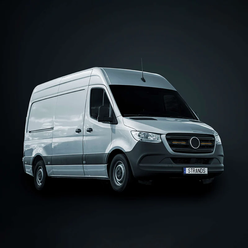 Kit de parrilla con barra de luces doble Strands Siberia XPA de 12" para Mercedes Sprinter 2022+
