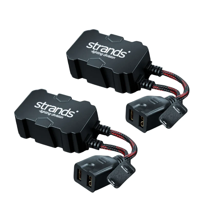 Decodificador de energía Strands Big para bombillas LED / H7 / Paquete de 2