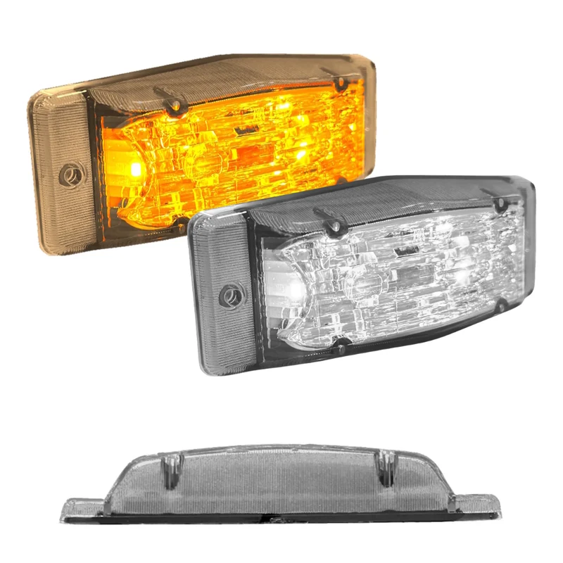 Lámpara LED delgada de doble quemador / Bicolor con lente transparente