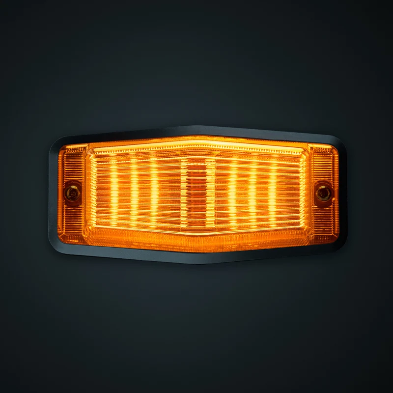 Lámpara LED doble Strands con luz estroboscópica y lente ámbar.
