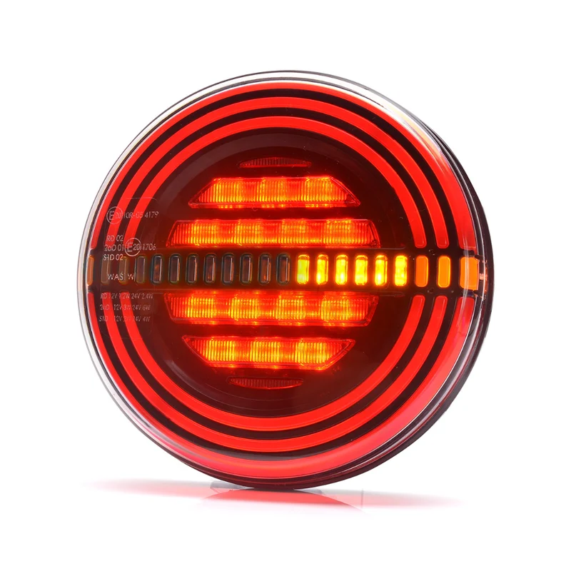 Luz de remolque redonda W191DD con indicador dinámico