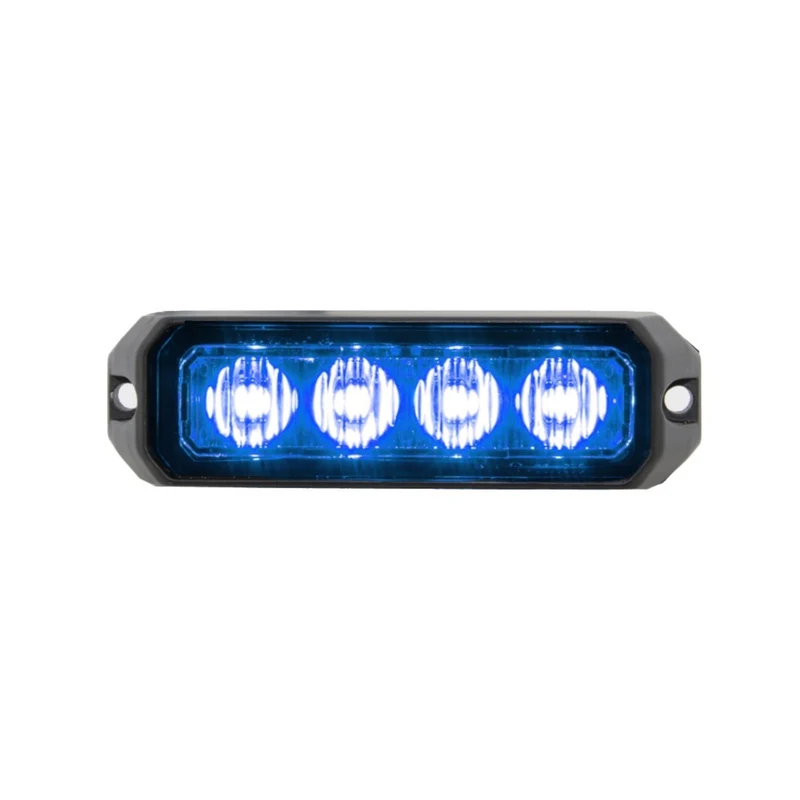 Luz estroboscópica azul de advertencia / 4 LED