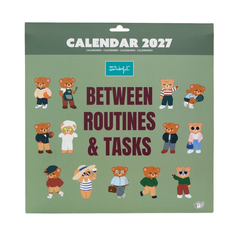 Poster calendar 2027 - Between routins & tasks