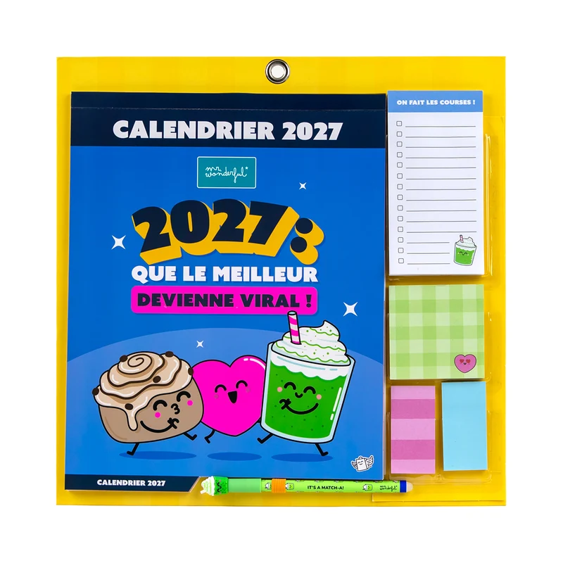 Calendrier mural magnétique 2027 - Que le meilleur devienne viral !