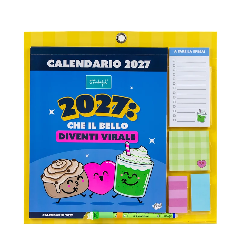 Calendario magnetico da parete 2027 - Che il bello diventi virale