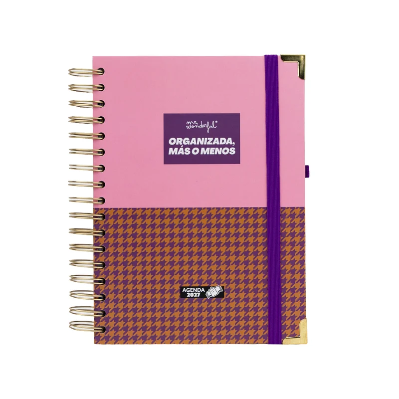 Agenda Diaria 2027 Mr. Wonderful - Organizada, Más o Menos