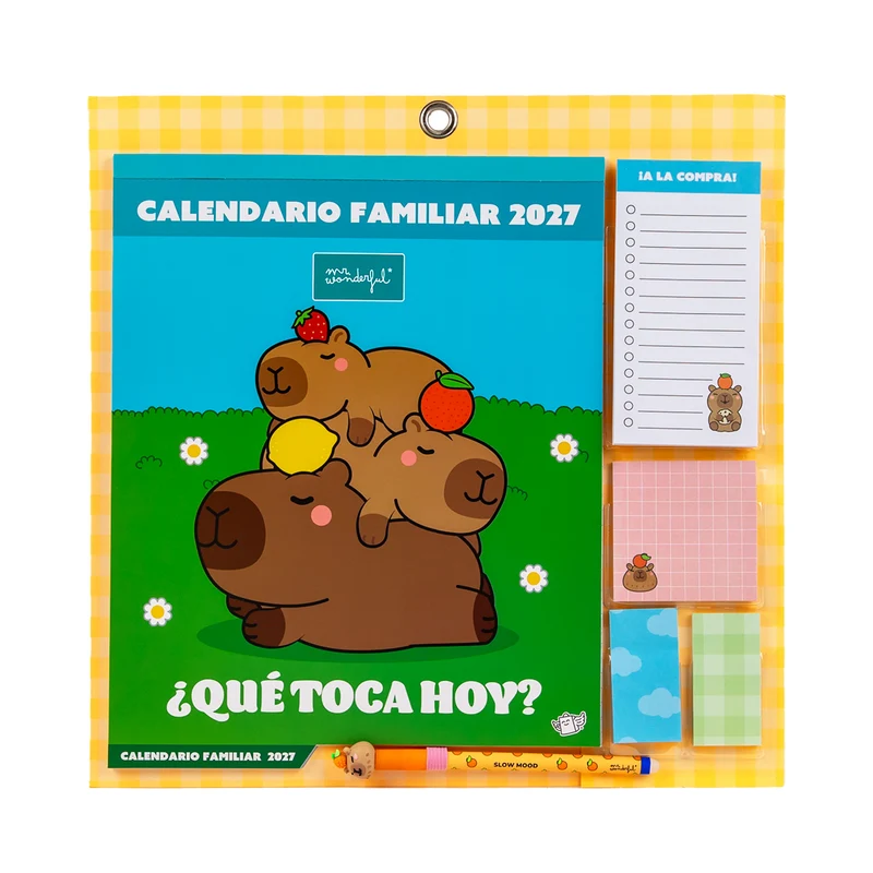 Calendario de pared magnético familiar 2027 - ¿Qué toca hoy?