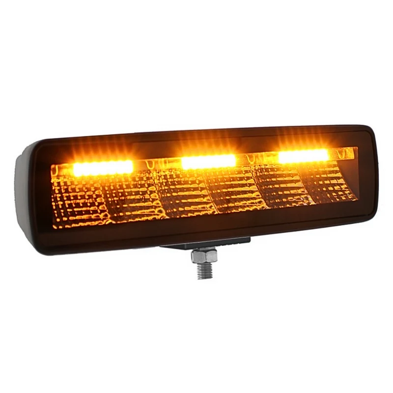 Luz de trabajo de aspecto oscuro/luz de marcha atrás con función estroboscópica de peligro/2880 lúmenes