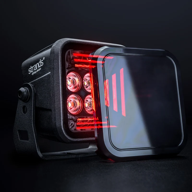 Luz de trabajo Strands Dark Knight Fortex / Rojo