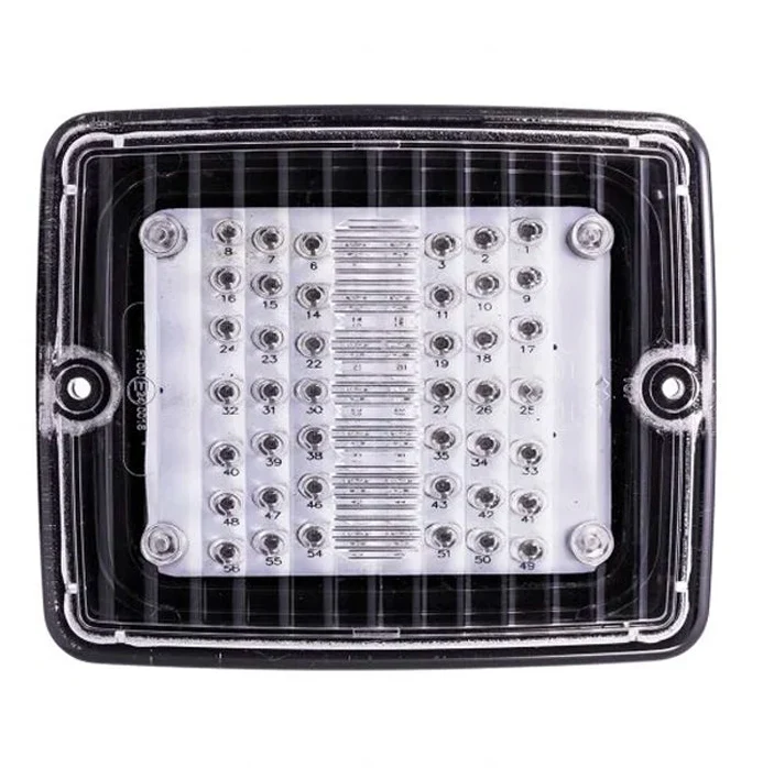 Strands IZE LED Luz antiniebla rectangular con lente transparente